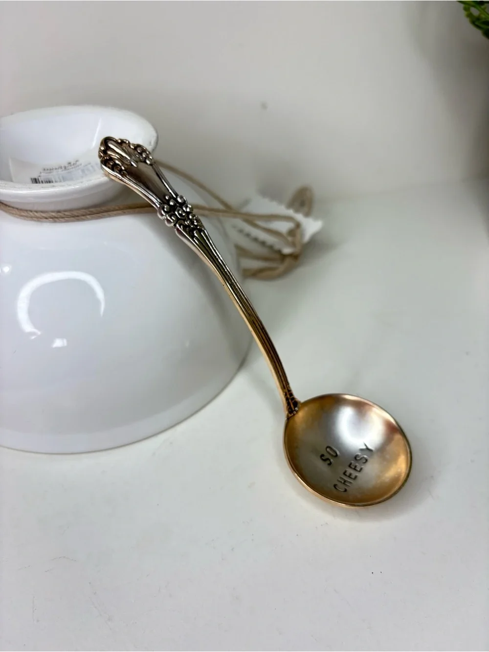 Mud Pie ‘Just In Queso’ Ceramic Dip Bowl Set with ‘So Cheesy’ Spoon